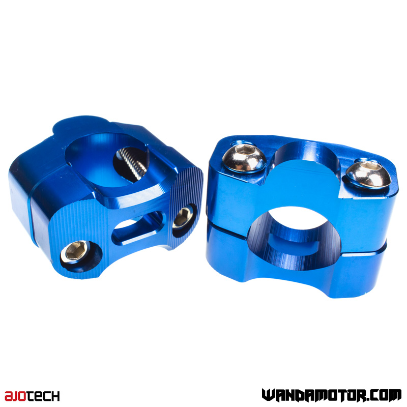 Handlebar mounting kit Ajotech fatbar blue