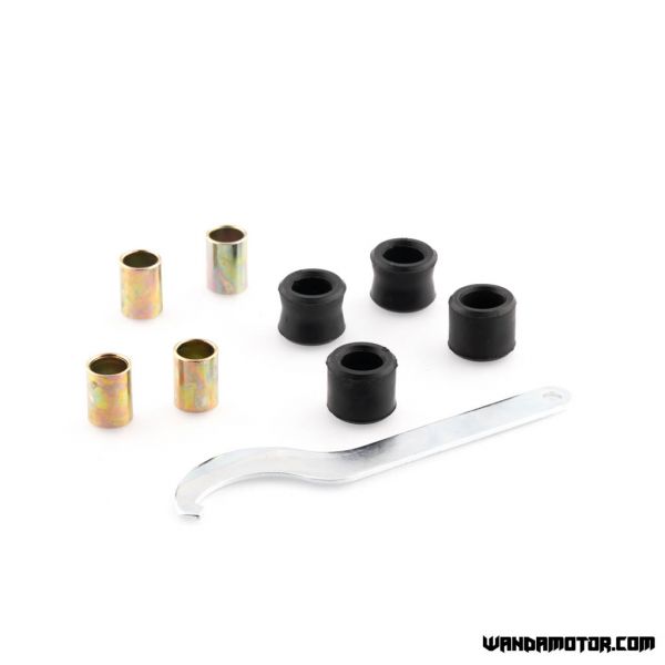 Ajotech Tanked rear shock absorber pair white 330 mm-3