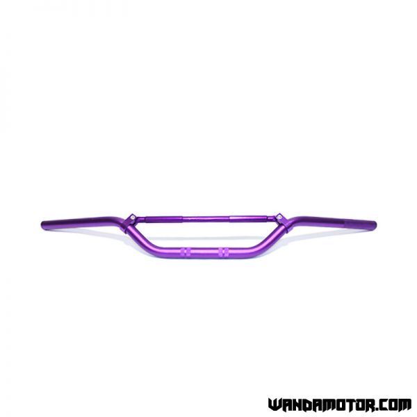 Handlebar Ajotech MX/enduro purple + pad