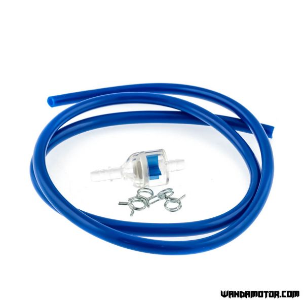 Fuel line blue with filter