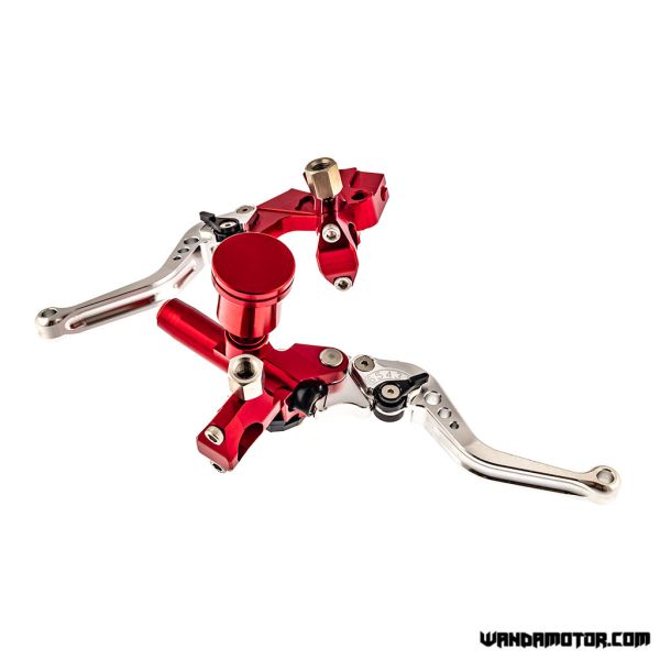 Front brake master cylinder set + clutch lever CNC red