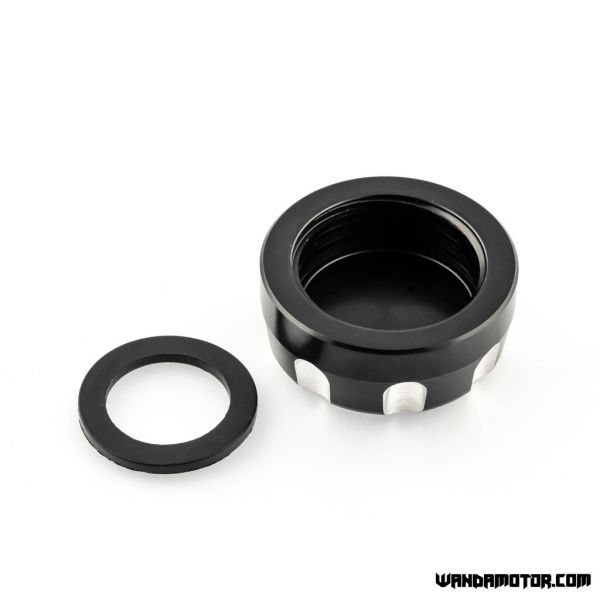 Fuel cap Derbi Senda black aluminium-2