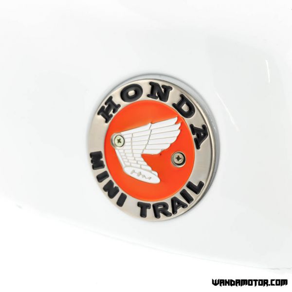 Fuel tank Honda Z50A white with Mini Trail+ cap + tap-3