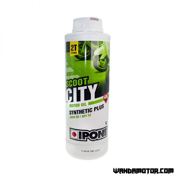 2-stroke oil Ipone Scoot City strawberry scented 1L-1