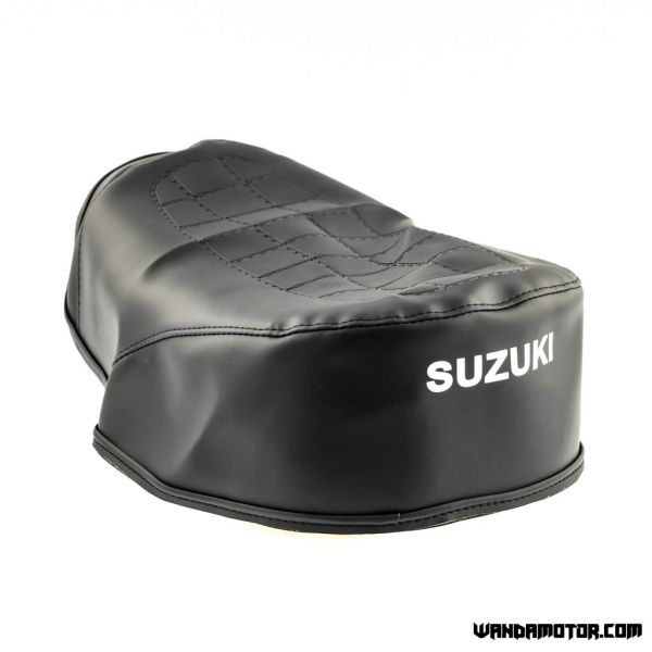 Seat cover Suzuki PV50 black checkered hook fastening-2