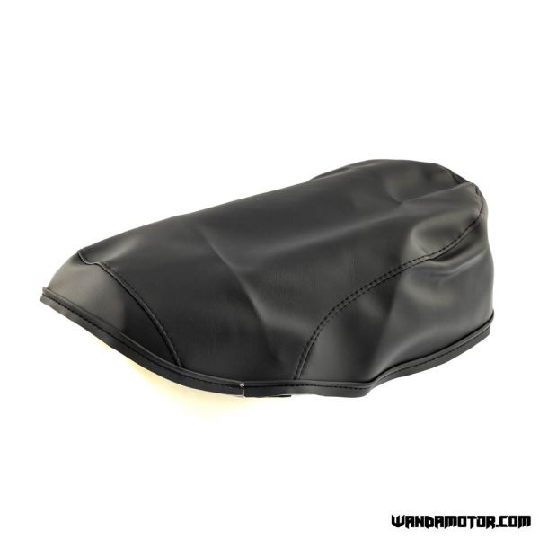 Seat cover Suzuki PV50 black smooth hook fastening-1