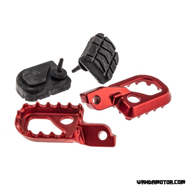 Foot peg set Rieju MRT red-2