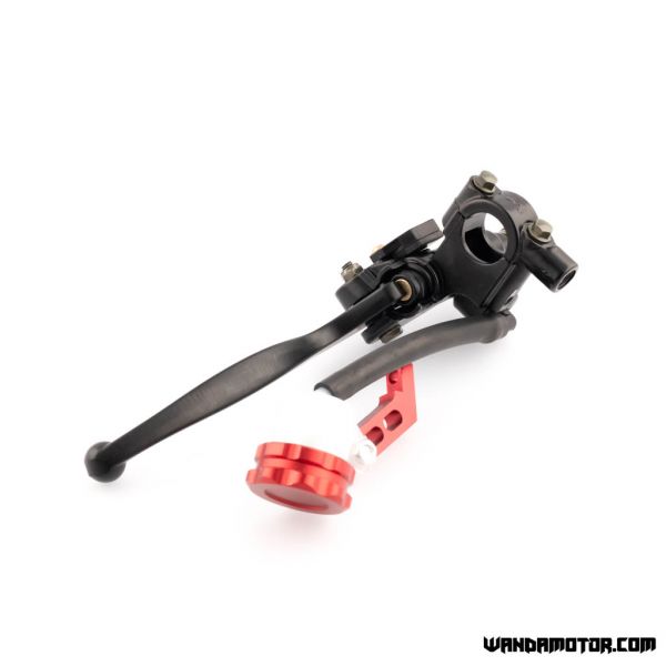 Front brake master cylinder black/red with mirror mount-3