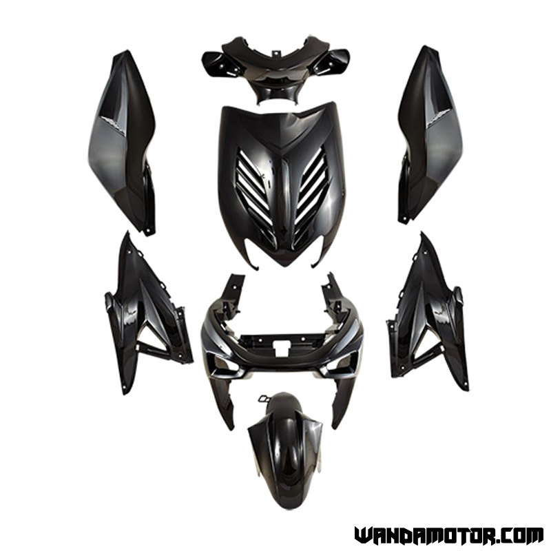 Plastic set Yamaha Aerox black