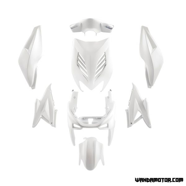 Plastic set Yamaha Aerox white-1