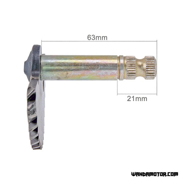 Käynnistinpolkimen akseli 63/21mm 139QMB/QMA-2