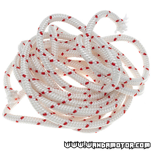 Recoil starter rope 5mm 3m white
