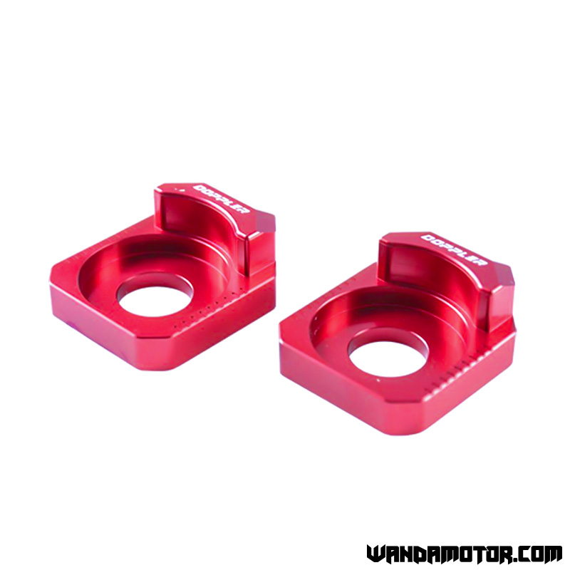 Chain tensioner Doppler pair Beta RR Alu red