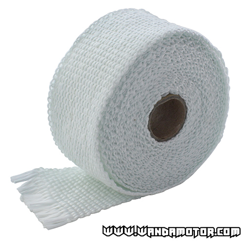 Exhaust powerwrap white (2mm x 50mm x 10 m)