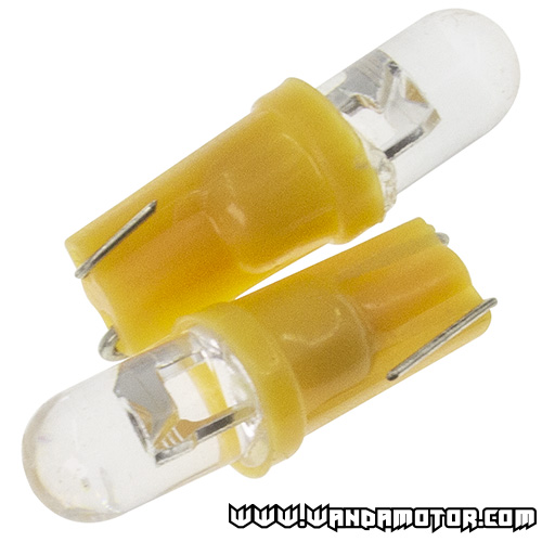 Bulb LED T5 yellow 2pcs