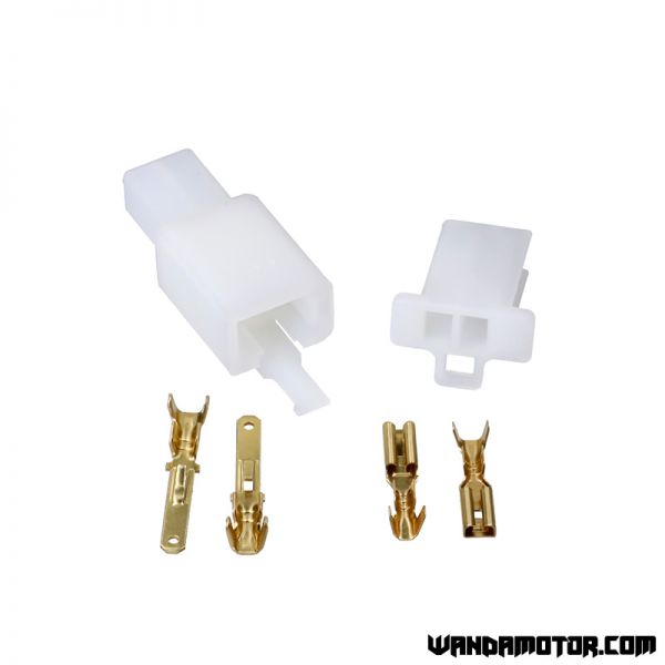 Electric connector kit 2-pin 2.8 mm