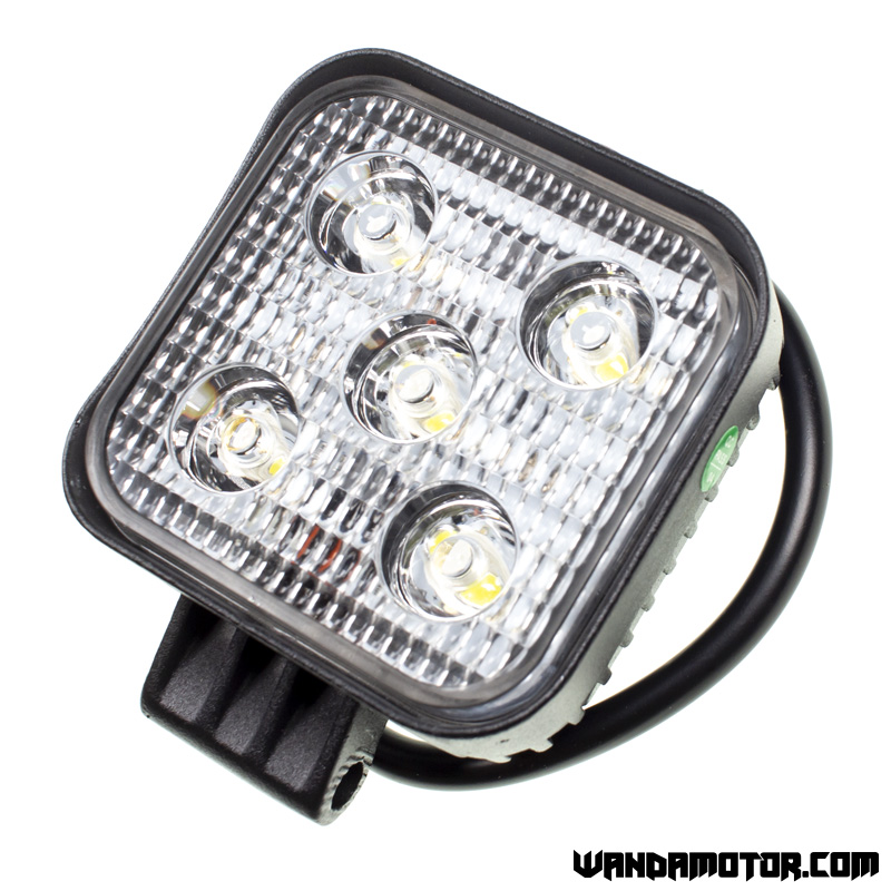 Lisävalosarja LED 85 x 85 mm musta