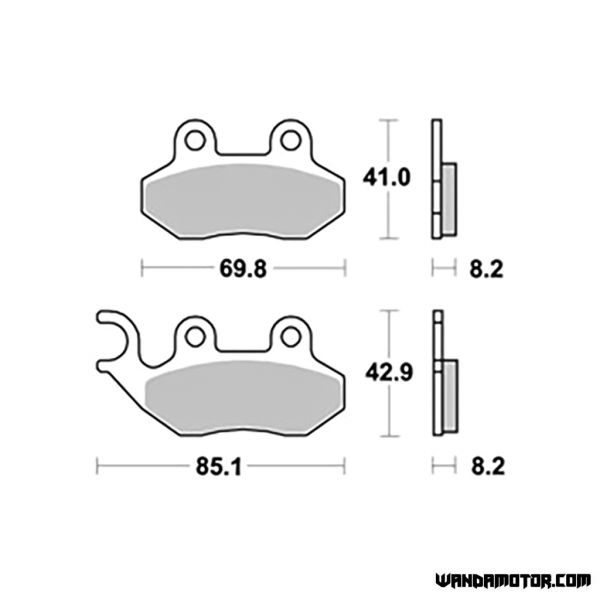 AP Racing brake pads LMP 308 ST-1