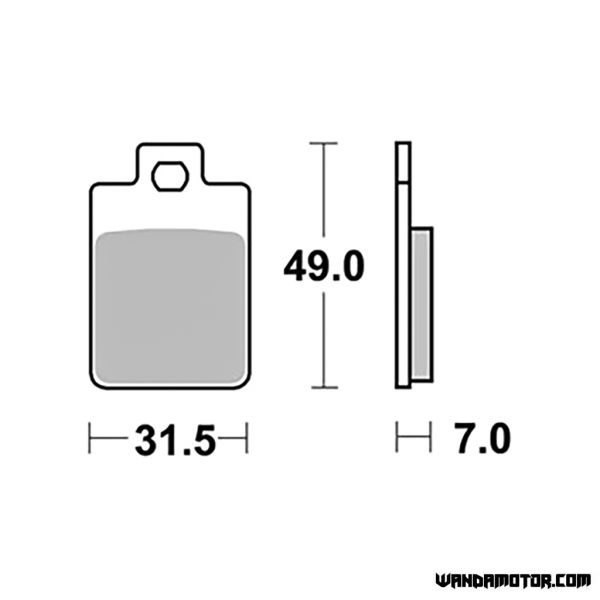 AP Racing brake pads LMP 312 ST