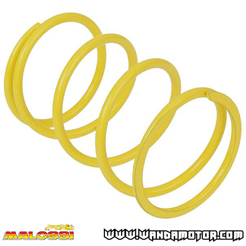 Torque spring Malossi Honda, GY6, Piaggio +30 yellow