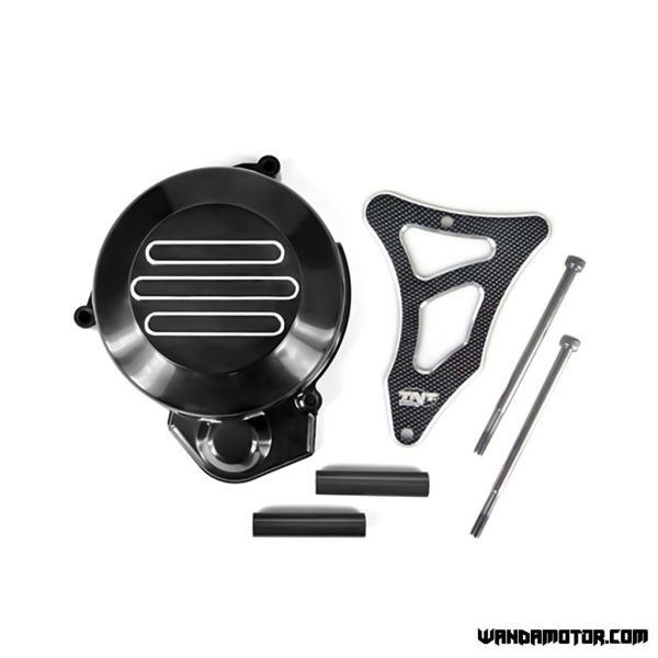 Alternator / gear cover Derbi '00-05 black/carbon