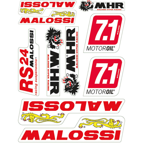 Sticker sheet Malossi 247x350