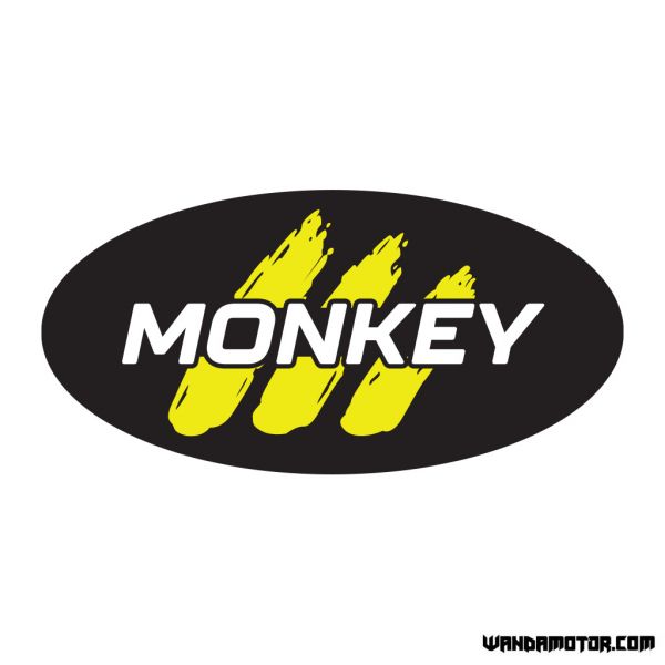 Side cover sticker Monkey [Monkey] black-yellow V2 Std-1