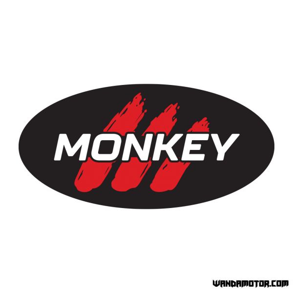 Sivuposken tarra Monkey [Monkey] musta-punainen V2 Std-1