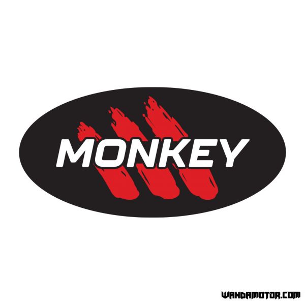 Side cover sticker Monkey [Monkey] black-red V2 Rev