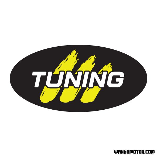 Side cover sticker Monkey [Tuning] black-yellow-1