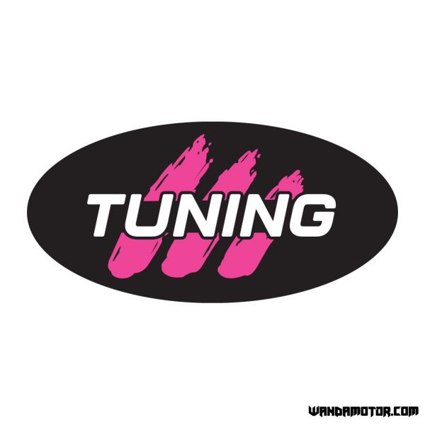 Sivuposken tarra Monkey [Tuning] musta-pinkki-1