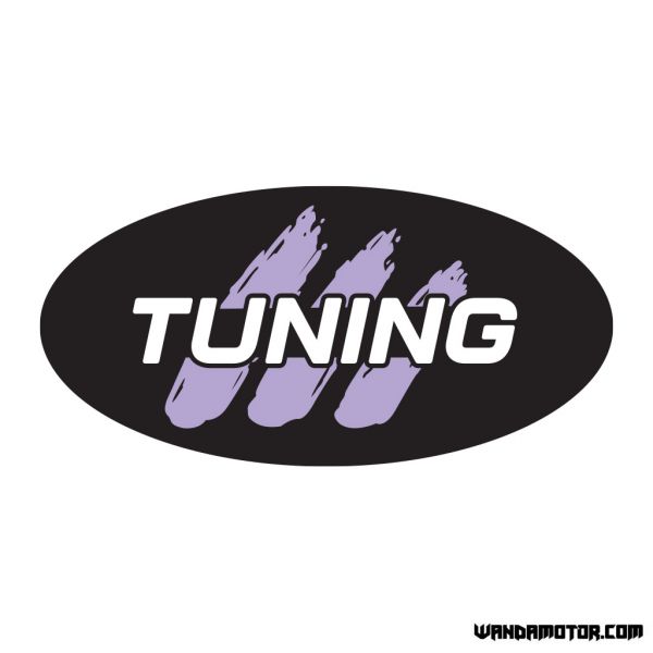 Sivuposken tarra Monkey [Tuning] lavender-1