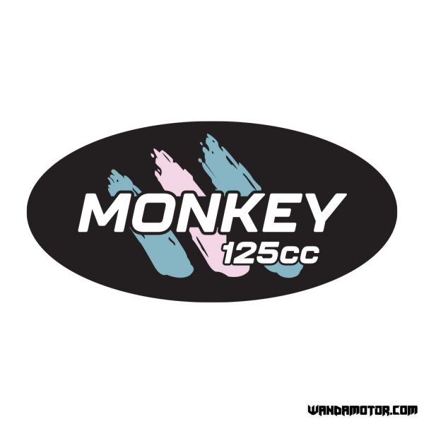 Side cover sticker Monkey [Monkey 125cc] blue-pink Rev-1