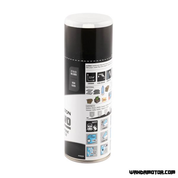 Spray paint Maston 2K Two jet black 400 ml-2