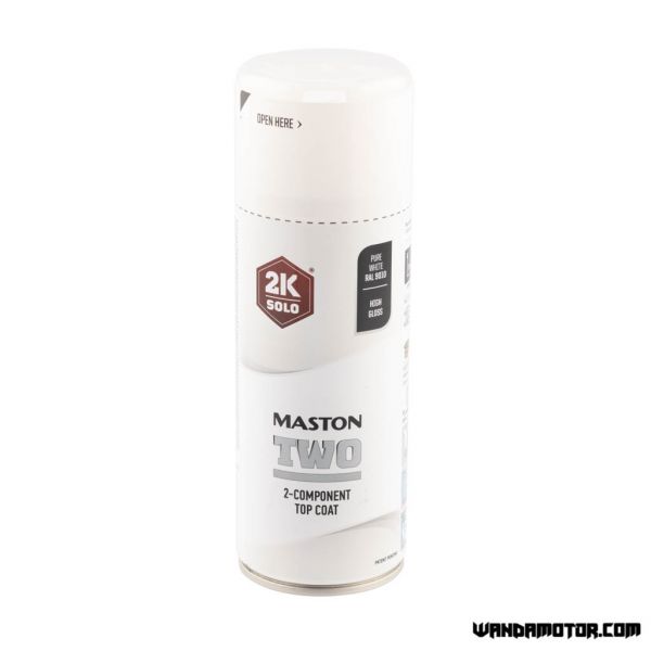 Spraymaali Maston 2K Two puhtaanvalkoinen 400 ml-1