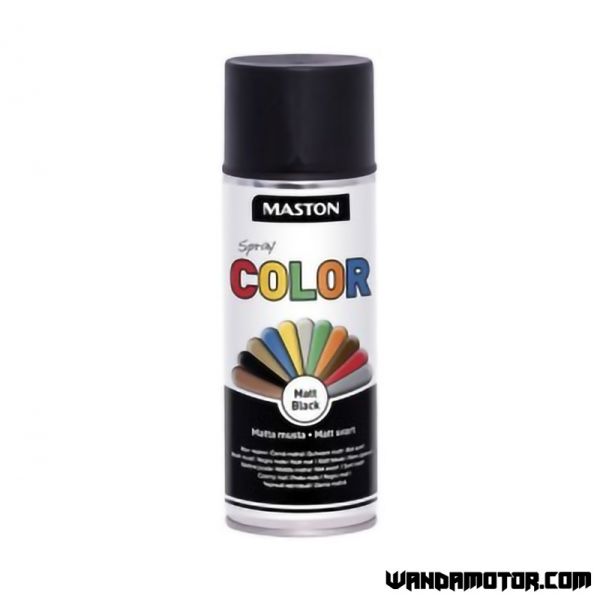 Spraymaali Maston Color mattamusta 400 ml-1