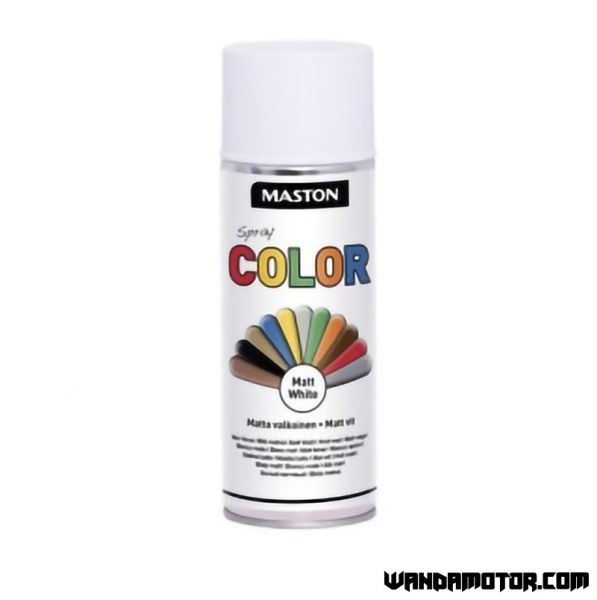 Spraymaali Maston Color mattavalkoinen 400 ml-1