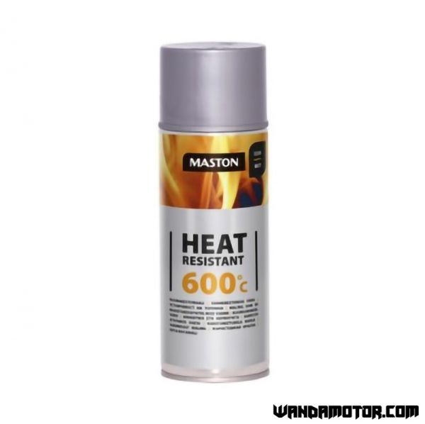 Spray paint Maston heat resistant 600°C silver 400 ml-1