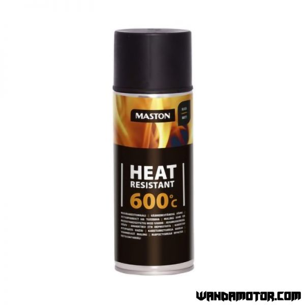 Spray paint Maston heat resistant 600°C black 400 ml-1
