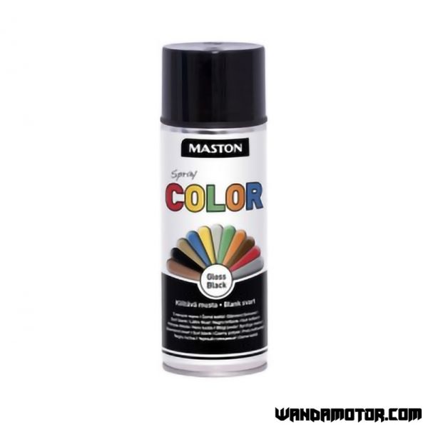 Spraymaali Maston Color kiiltävä musta 400 ml