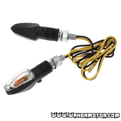 Micro blinker pair carbon