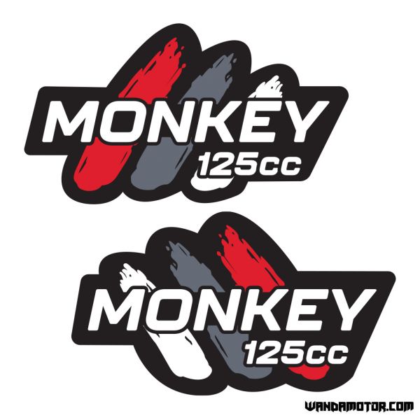 Tankin tarrat Monkey [Monkey 125cc] musta-punainen-1