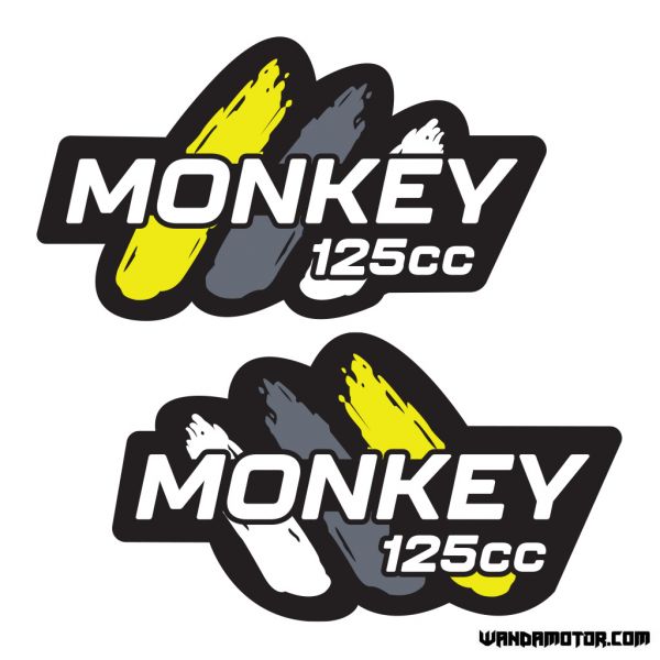 Fuel tank stickers Monkey [Monkey 125cc] black-yellow-1