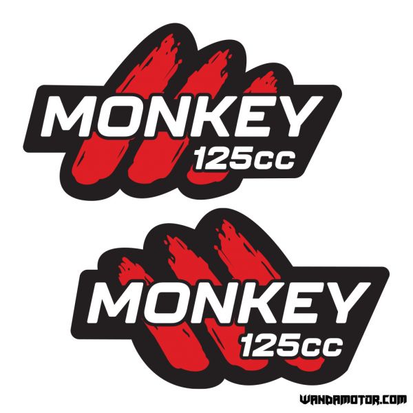 Tankin tarrat Monkey [Monkey 125cc] musta-punainen