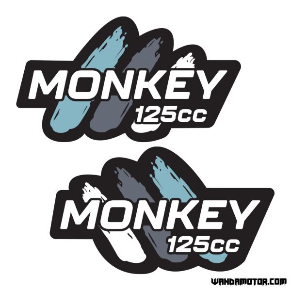 Fuel tank stickers Monkey [Monkey 125cc] black-blue
