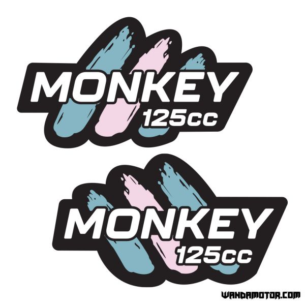 Fuel tank stickers Monkey [Monkey 125cc] black-blue-pink