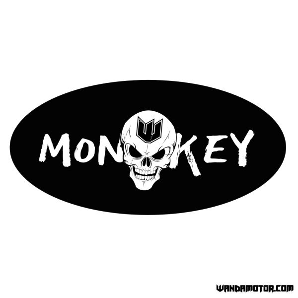 Sivuposken tarra Monkey Wanda 3-1