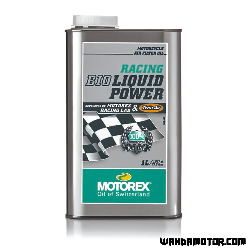 Ilmansuodatinöljy Motorex Racing Bio Liquid Power 1L