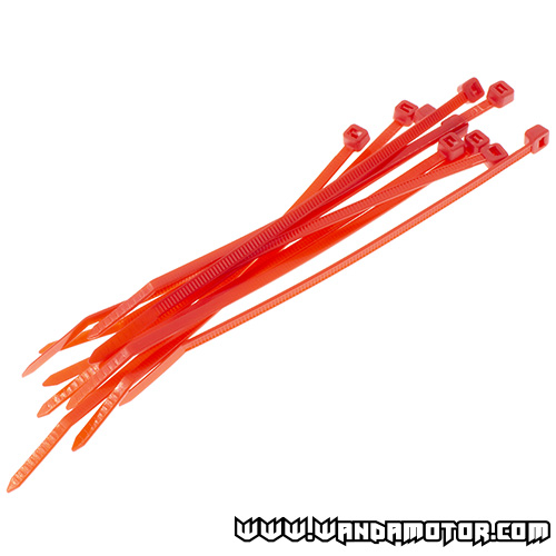 Colored cable tie 140 x 3.6 red 10pcs