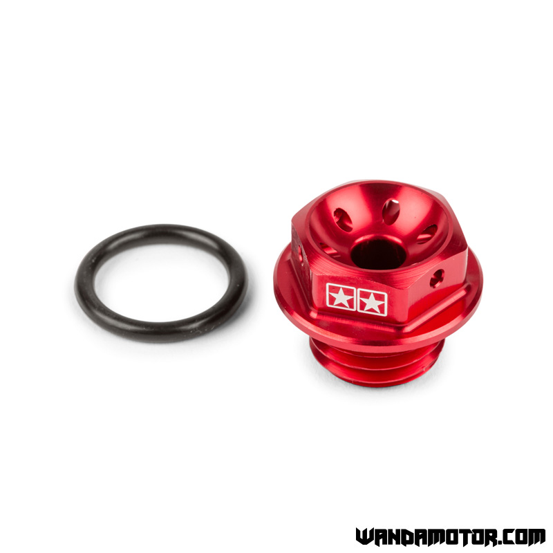 Oil filler cap Stage6 Minarelli AM6 red